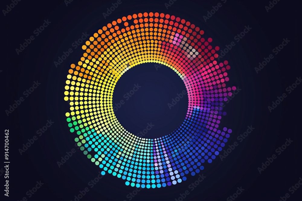 Poster 3d rendered dna strands in vivid colors highlighting the intricacies of genetic coding and biotechno
