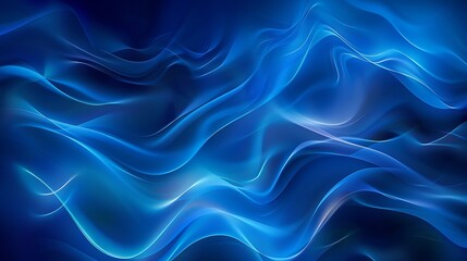 Obraz premium Abstract Blue Wavy Lines Background