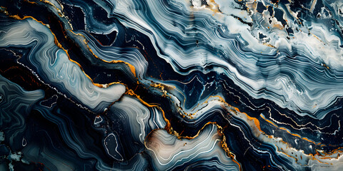 Obraz premium Imagen de textura de marmol color azul con dorado