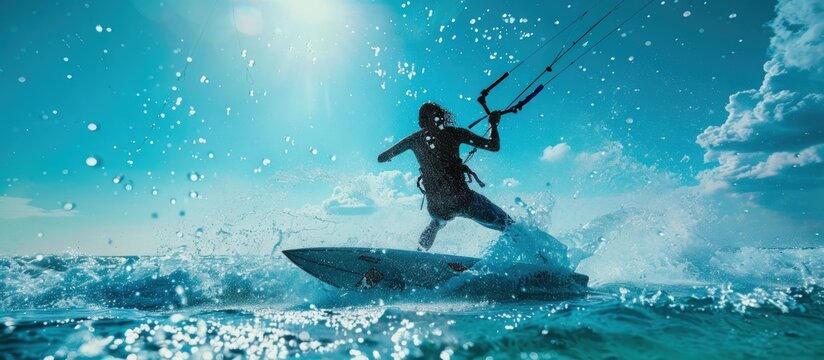 Kitesurfing Adventure in the Ocean