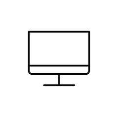 tv display icon vector sign illustration