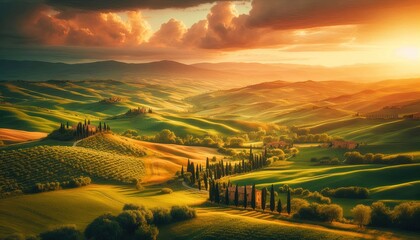 Fototapeta premium morning in the mountains