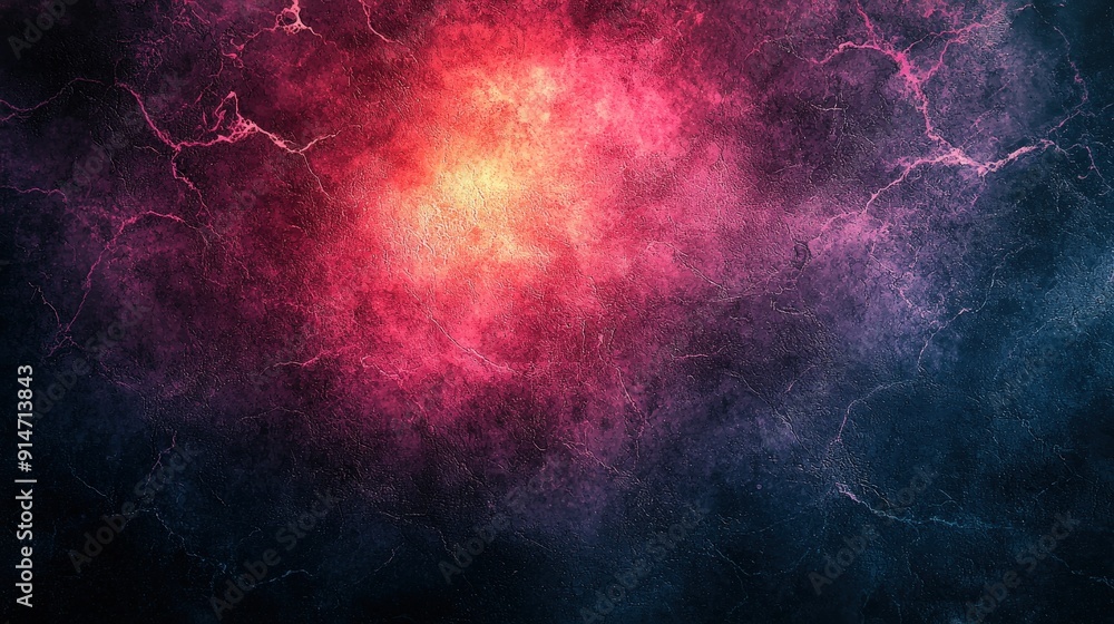 Poster a vibrant explosion of colors and swirling patterns evokes a cosmic energy theme against a dark back