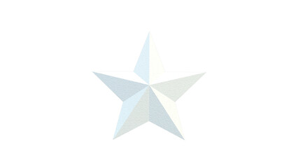 Star isolated on transparent background.