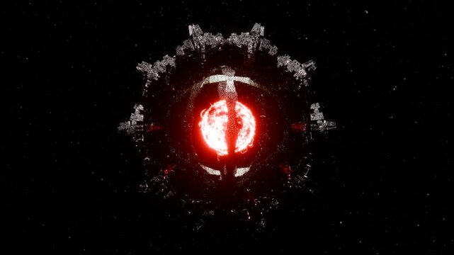This is a Dyson sphere.
