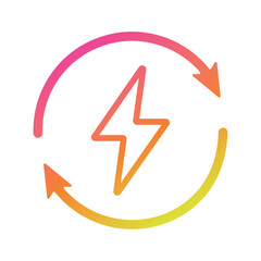 Charge icon sketch Vector