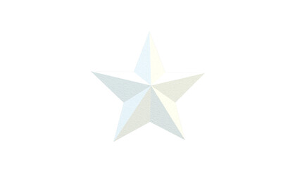 Star isolated on transparent background.