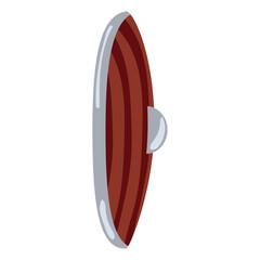 Medieval Viking shield icon Vector