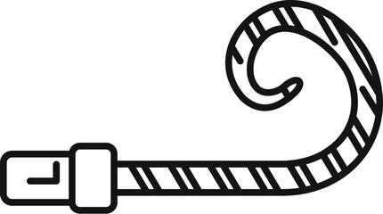 Party blower making festive noise for birthday celebration