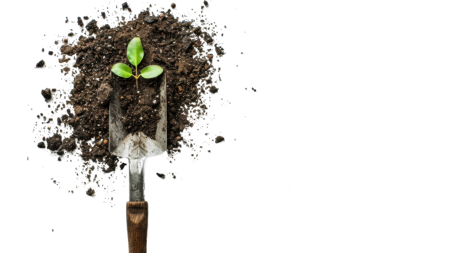 Garden trowel on transparent background - Powered by Adobe