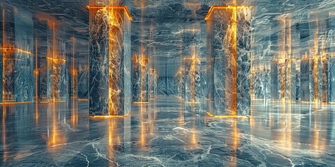 Naklejka premium fountain in the park