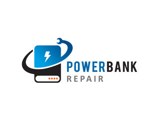 Power Bank logo symbol or icon template