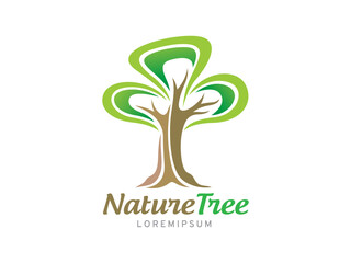 Obraz premium Nature tree logo symbol or icon template