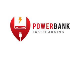 Power Bank logo symbol or icon template