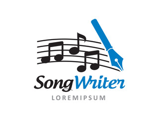 Song Writer logo symbol or icon template