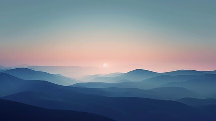 Soft gradients of dusk and dawn converge in a tranquil symphony.