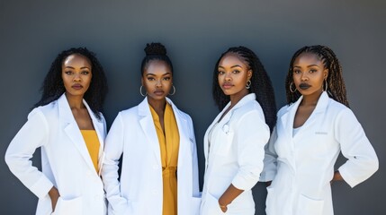 Fototapeta premium Breaking through the Bias Barrier: Black female tech startups proactively tackle healthcare racism challenges