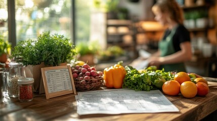 A dietitian counseling a patient in a nutrition consultation