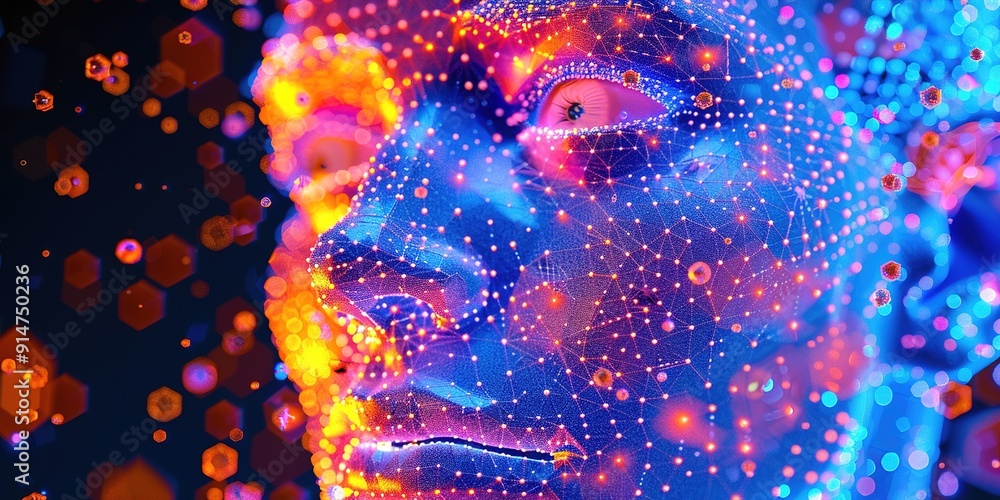 Poster background with dots