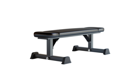 Weight bench on transparent background