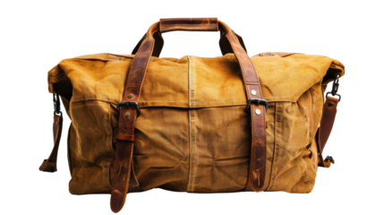 Travel bag on transparent backgroun