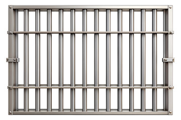 Prison bars isolated on the transparent PNG background