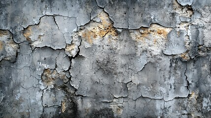 Fototapeta premium Cracked and Weathered Concrete Wall Texture