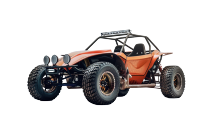 Dessert dune buggy on transparent background