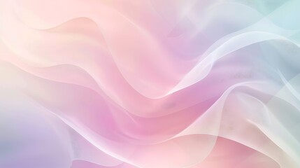 Fototapeta premium Soft pastel abstract gradient background with smooth transitions, flat lay format. Gentle tones for a calming and serene display.