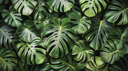 Fototapeta premium close up of green leaves