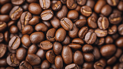 Naklejka premium coffee beans background