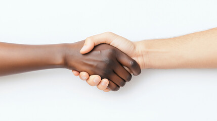 handshake between two people