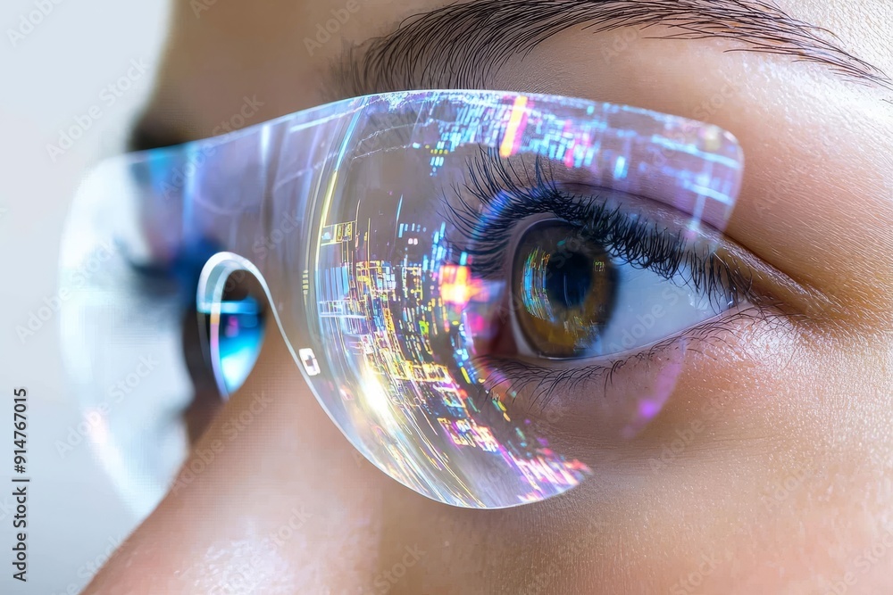 Poster augmented reality display on smart glasses providing an interactive and enhanced visual experience