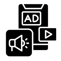 Mobile Advertising Icon