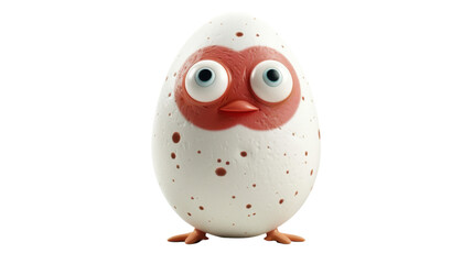 Fototapeta premium Egg Character on transparent background 