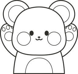 A collection of cute-faced animal friends
