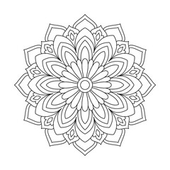 Geometric ornamental Islamic mandala design