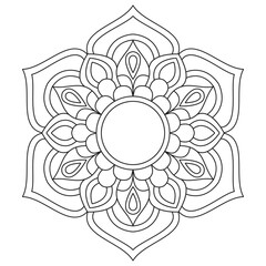 Mandalas for coloring book shimmaring design for kids