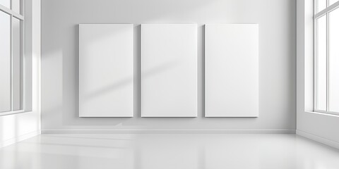 empty room with white wall