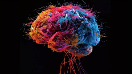 Colorful Brain Illustration