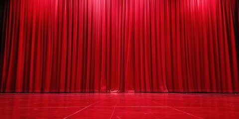 red theater curtain