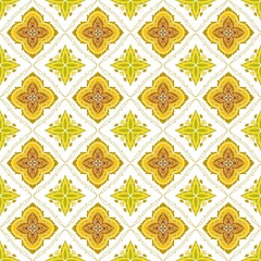 seamless pattern with golden ornament