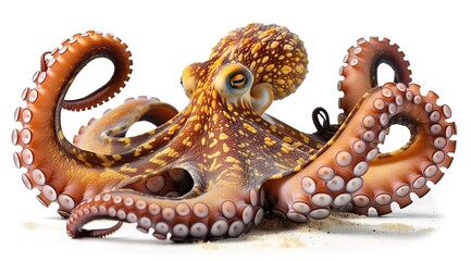 Obraz premium octopus on white background