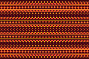 Brown Tribal Seamless Pattern