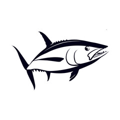 Elegant Tuna Fish Vector Illustration Jump out of the water - Perfect for your fishing activities