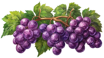 Fototapeta premium grape purple transparent, cut out