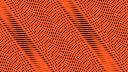 Orange wavy line pattern abstract background for backdrop or presentation