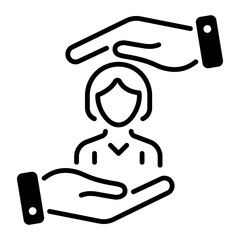 A line style icon of consumer care 