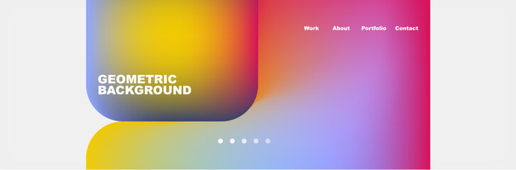 Teal Liquid color background design for Landing page site. Fluid gradient shapes composition. Futuristic design posters. Eps10 vector.