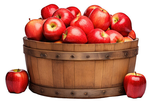 A basket full of red apples